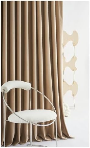 Blackout Curtains 72 Inches Long 2 Panel Set, Darkening Bedroom