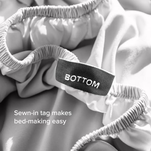 Bare Home Deep Pocket Fitted Sheet (Twin XL - 22" Pocket, Light Grey)