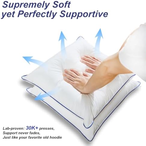 18x18 Pillow Inserts Set of 2, Soft Hypoallergenic Square Throw Pillow