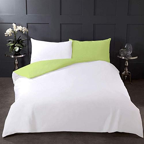 Duvet Cover 100% Cotton 400 TC Reversible Duvet Cover Set, Zipper
