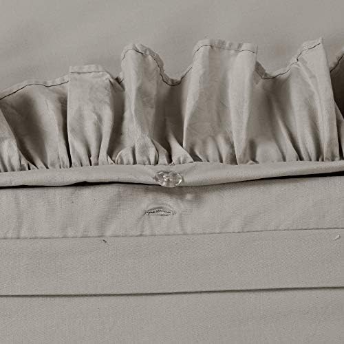 Lush Decor Reyna Ruffle Cotton Duvet Cover Set 3 Piece Set Full