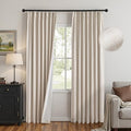 MYSKY HOME Linen Pinch Pleated 100% Blackout Curtains 40x90,2 Panels