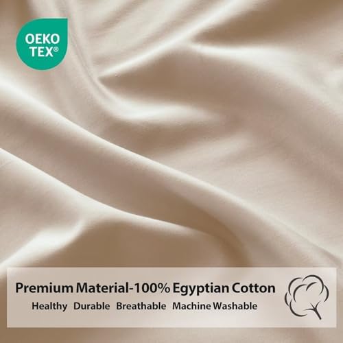 2 Pack 600 Thread Count 100% Egyptian Cotton Fitted Sheet Only, Cal
