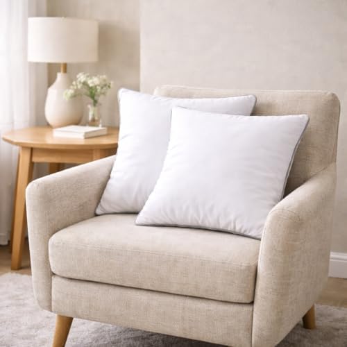 18x18 Throw Pillow Inserts Set of 6, 500g Filled Decorative Pillow