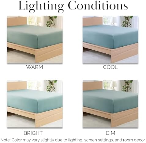 2 Pack Queen Fitted Sheet Only 21 Inch Wrinkle Free Microfiber Steel