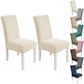 MAXIJIN Dining Chair Covers Set of 2, Stretch Kitchen Chair Covers for