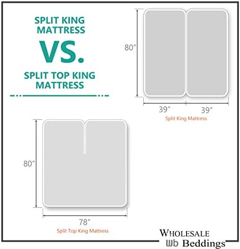 Royal Tradition Split Top King Sheet Set for Adjustable Beds – 580