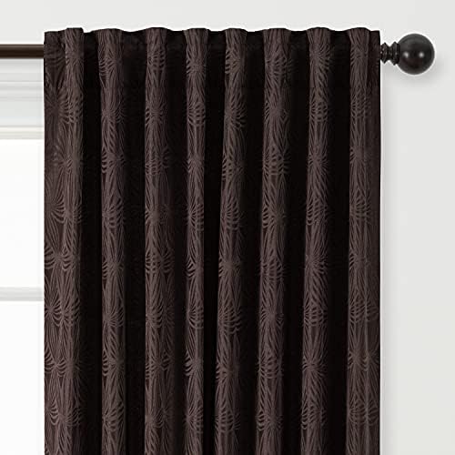 Chanasya Premium 2-Panel Classy Embossed Floral Textured Curtains