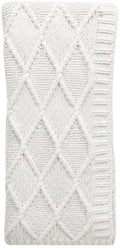 Thomasville Cable Knit Throw Blanket, 50"x70", Soft Textured Diamond