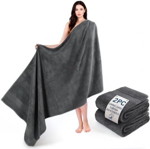 Cotton Paradise 100% Cotton Turkish Towel Set, Soft Absorbent Quick