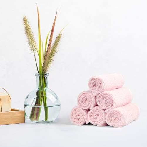 Amazon Basics Highly Absorbent, Fast Drying 100% Cotton Washcloths for