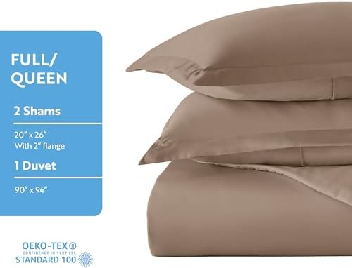 Linen Market Duvet Cover King Size (Taupe) - Experience Hotel-Like