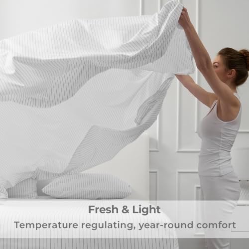 Mellanni Iconic 3-PC Bed Sheets, 16" Deep Pocket