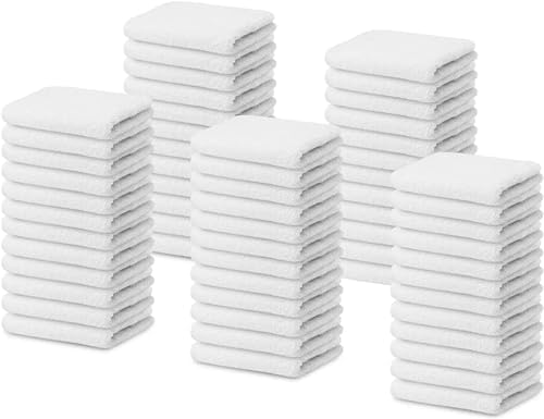 Bar Towels 14"x17" Terry Bar Mop Towels (White) – Absorbent and