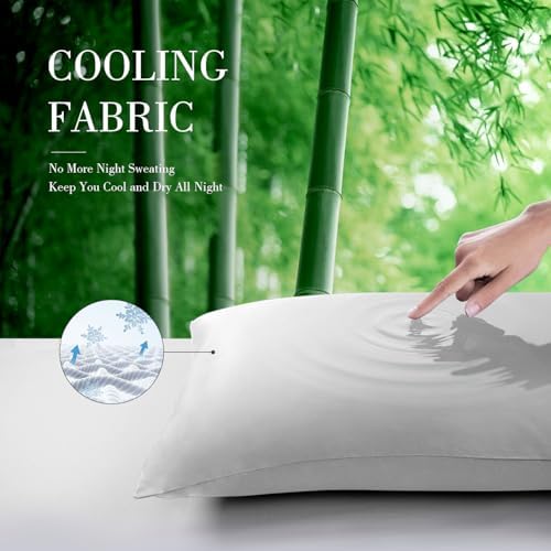 WishSmile Standard Pillow Cases Cooling Pillowcases Set of 2