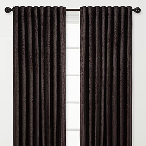 Chanasya Premium 2-Panel Classy Embossed Floral Textured Curtains