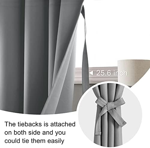 JIUZHEN Blackout Curtains for Bedroom Living Room 42 x 63 Inches Long