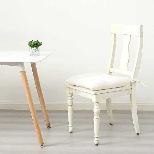HLOVME Corduroy Chair Cushion with Ties Ultra Soft Warm Floor Cushion