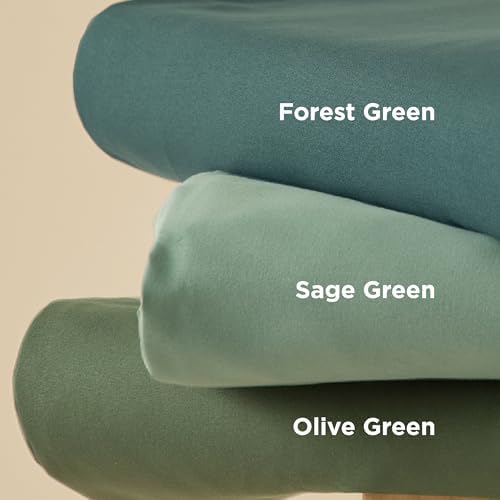 Bedsure Cal King Duvet Cover, Double Brushed Bedding Set, Sage Green
