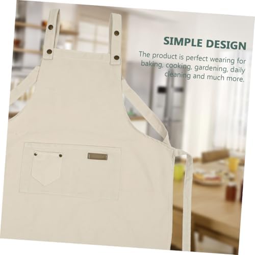 Cooking Apron Adjustable Belt Cotton for Restaurant Service