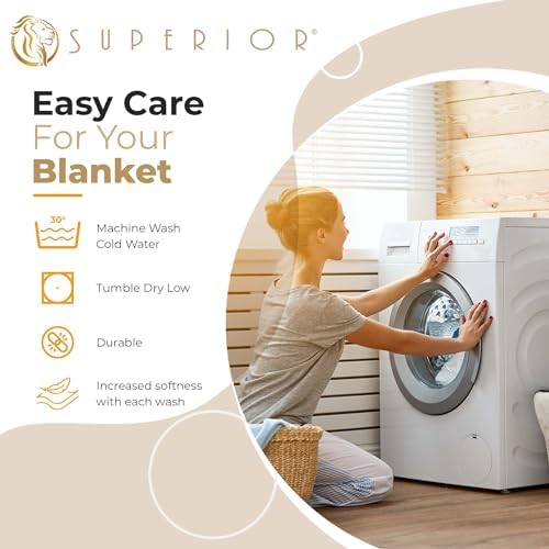 Superior Metro All-Season Cotton Blanket, Woven Blanket for Couch