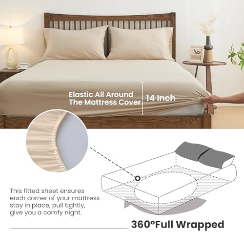 Simple&Opulence Belgian Linen Sheet Set Solid Color - 4 Pieces