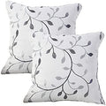 GYROHOME Throw Pillow Case,Pack of 2, Classical Embroidery Jacquard