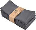 FINGERCRAFT Cloth Napkin, Cotton Linen, Set of 12, 18x18 inch
