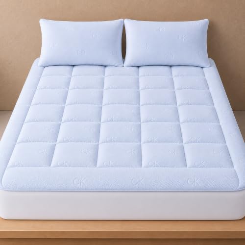 Calvin Klein Cooling Mattress Topper Queen Size for Hot Sleepers