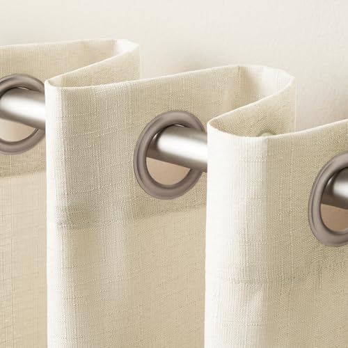 Exclusive Home Loha Linen Grommet Top Curtain Panel Pair, 54"x108"
