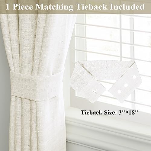Frelement 108 Inches Extra Long Room Darkening Curtains for High
