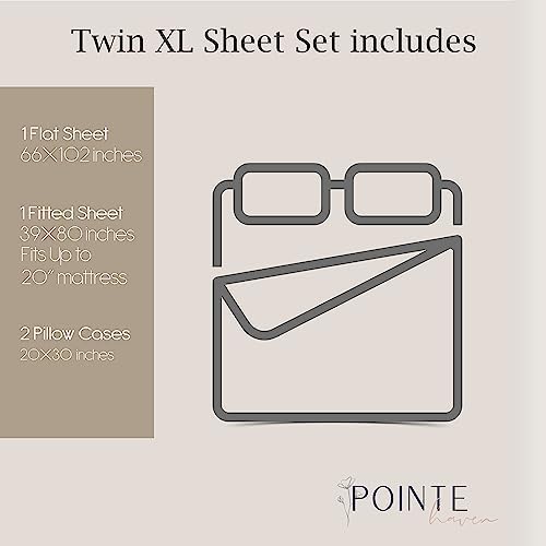 Pointehaven 100% Cotton Percale Sheets - Printed Bed Sheet &