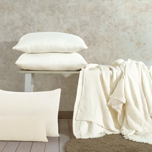 California King Summer Bedspread, 4-Layer Muslin%100 Cotton