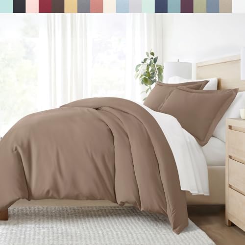 Linen Market Duvet Cover King Size (Taupe) - Experience Hotel-Like