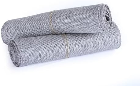MDS® Pack of 10 Natural Burlap Table Runner, 12 x 108 Inch, Jute