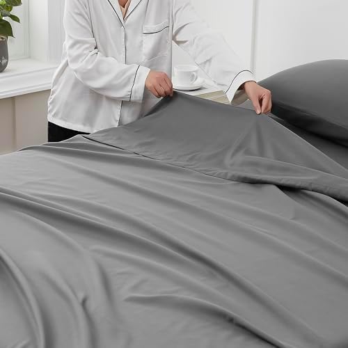 King Size Flat Sheet Only - Ultra Soft & Breathable Brushed Microfiber