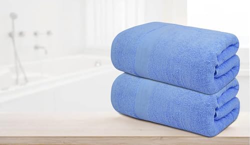 100% Cotton Luxury Bath Sheets - Pack of 2 (35" x 70") | Super Soft