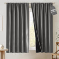 NICETOWN 100% Blackout Curtains 63 inch Length, Rod Pocket Thermal