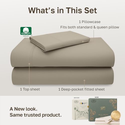 California Design Den 600 Thread Count Twin Sheets, 3 Pc Set, Cool