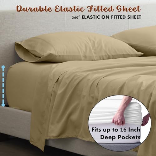 Femini Fashion My Egyptian Giza Cotton Sheets Full Size, 16 Inches