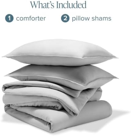Bare Home Comforter Set - Full Size - Ultra-Soft - Goose Down