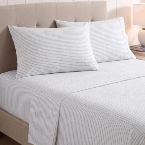 Nautica - Queen Cotton Percale Sheet Set with Matching Pillowcases