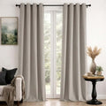 Simplebrand Grommet Blackout 108 Inch Long Curtains 2 Panel for Large
