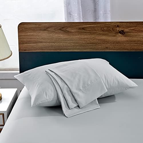 FreshCulture Light Grey Pillowcases Queen Size 12 Pack - Bulk