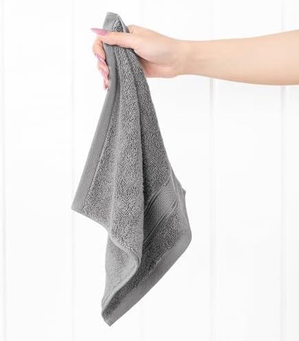 American Soft Linen Salem Washcloth Sets, 4 Piece Luxury 600 GSM 100%
