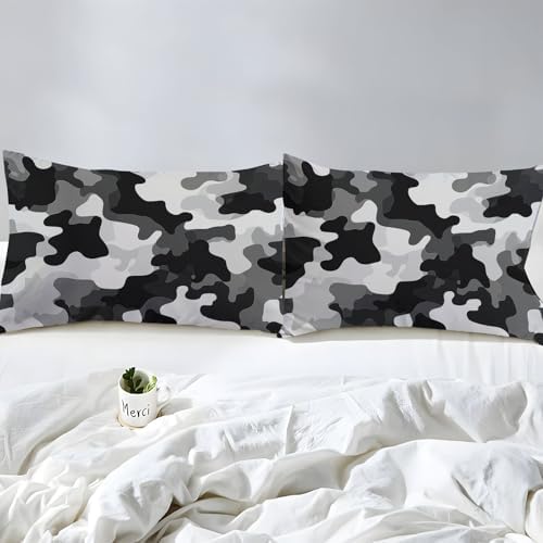 Fitted Sheet 3 Pieces Twin XL Size Camouflage Geometric Camouflage