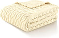 FY FIBER HOUSE Fleece Throw Blankets with 3D Pattern – Warm Super Soft
