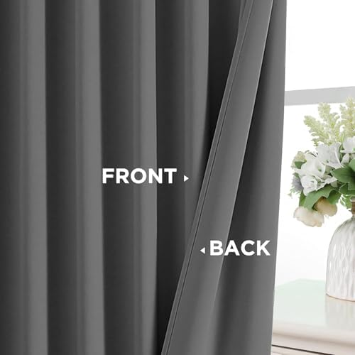 Joydeco Blackout Curtains 108 Inches Long, Thermal Insulated Black Out