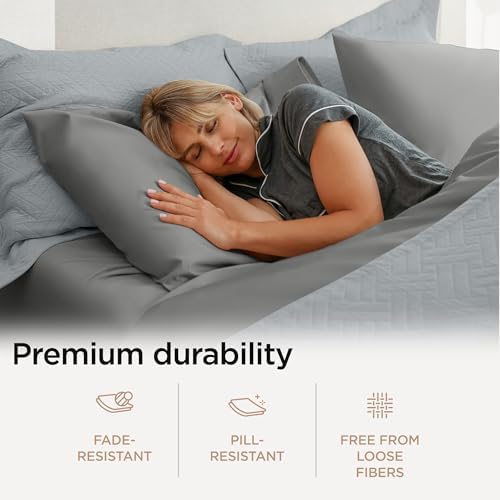 Threadmill 656 Thread Count Supima Cotton King Sheet Set, Sateen, Dark