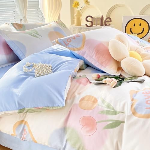 Printing Bedding Duvet Cover Set, Soft Comfortable Cotton Comforter